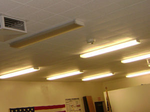 LED lighting in commercial building