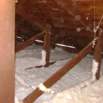 Insulation against heat and cold in the attic